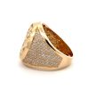 14k Yellow Gold Double-Headed Eagle Russian Symbol Ring with CZ (Size 11) - Image 2