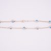 14k Yellow Gold Fancy Evil Eye Anklet - Image 2